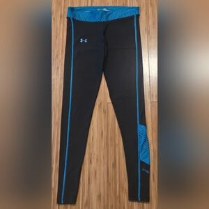 Under Armour Black and Blue Women's Compression Leggings